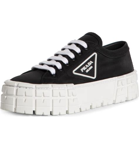 prada sock sneakers on|prada lug sole platform sneakers.